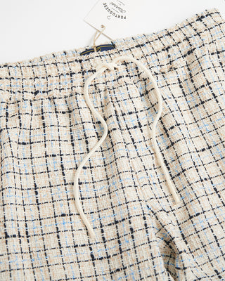 Portuguese Flannel Timber Drawstring Shorts Cream  1