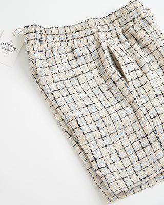 Portuguese Flannel Timber Drawstring Shorts Cream  3