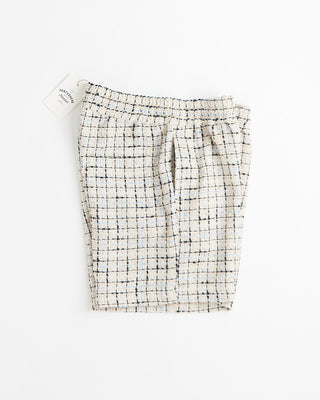 Portuguese Flannel Timber Drawstring Shorts Cream  4