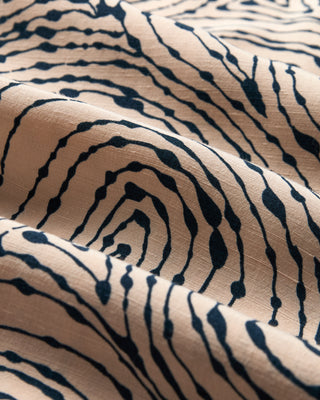 Portuguese Flannel Viscose spiral Inky Lines Camp Collar Natural 2