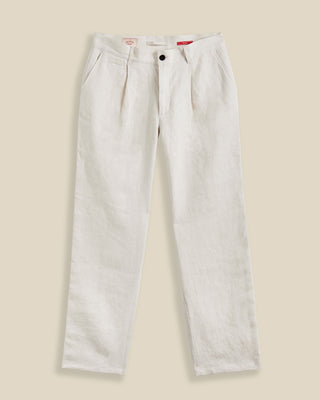 Portuguese Flannel Relaxed Linen Trousers Ecru 2