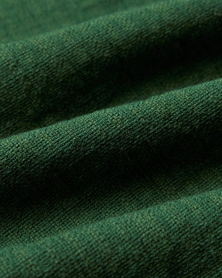 Portuguese Flannel Grain Open Weave Cotton Camp Collar Shirt Green 4