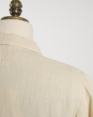 Portuguese Flannel Linen Labura Shirt Jacket Ecru 1163