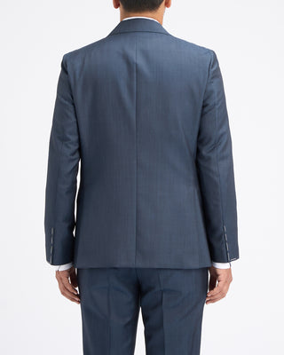 Calvaresi Owen Steel Blue Wool  Mohair Suit Jacket Steel Blue 17 11191