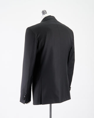 Calvaresi Taylor Black Peak Lapel Tuxedo Jacket Black 2