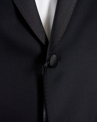 Calvaresi Taylor Black Peak Lapel Tuxedo Jacket Black 8
