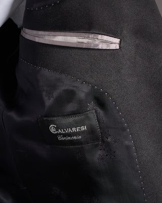 Calvaresi Taylor Black Peak Lapel Tuxedo Jacket Black 11 7780