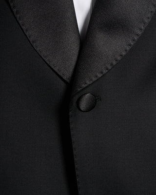 Calvaresi Troy Black Shawl Collar Tuxedo Jacket Black 12 7762