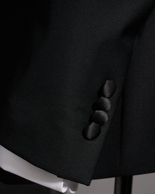 Calvaresi Troy Black Shawl Collar Tuxedo Jacket Black 14 7760