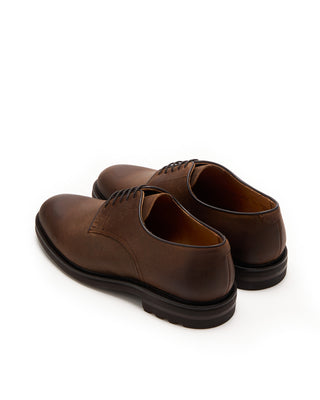 Berwick Waxed Leather Light Brown Derby Shoe Brown 11 5590