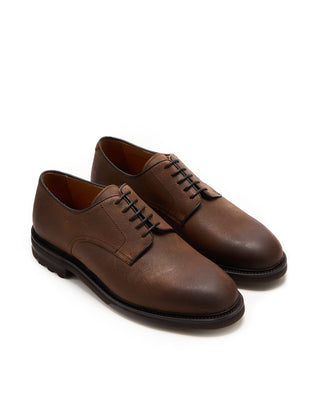 Berwick Waxed Leather Light Brown Derby Shoe Brown 23 5599