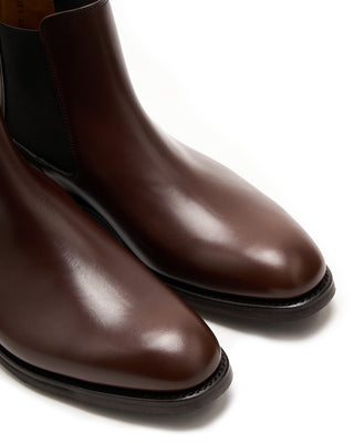 Berwick Dark Brown Leather Chelsea Boot Chestnut 5 5577
