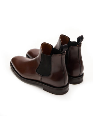 Berwick Dark Brown Leather Chelsea Boot Chestnut 7 5576
