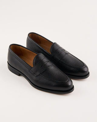 Berwick Country Calf Leather Sole Loafers Black 14 1984