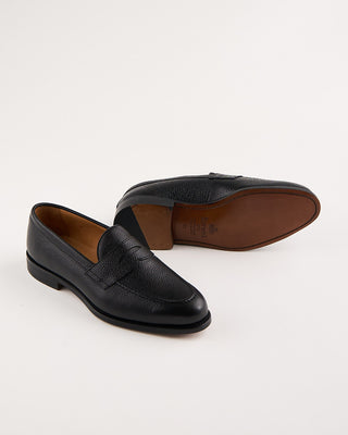 Berwick Country Calf Leather Sole Loafers Black 15 1983