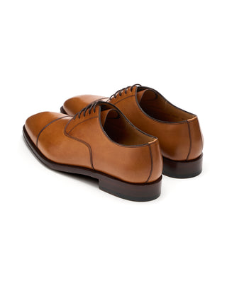 Berwick Tan Brown Cap Toe Oxford Dress Shoe Brown 8 11415
