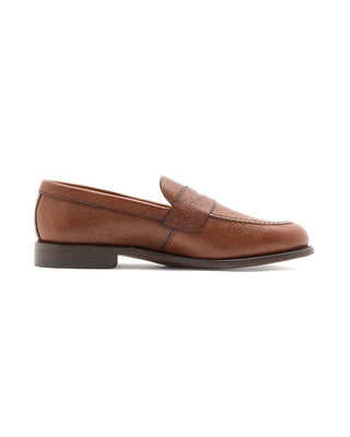 Berwick Country Calf Leather Sole Loafers Brown 11359