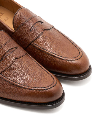 Berwick Country Calf Leather Sole Loafers Brown 3 11402