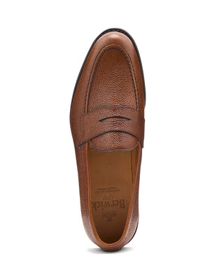 Berwick Country Calf Leather Sole Loafers Brown 5 11360