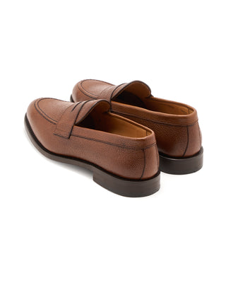 Berwick Country Calf Leather Sole Loafers Brown 6 11403