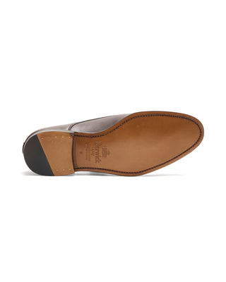 Berwick Chocolate Pebble Leather Cap Toe Dress Shoes Chocolate 4 11378