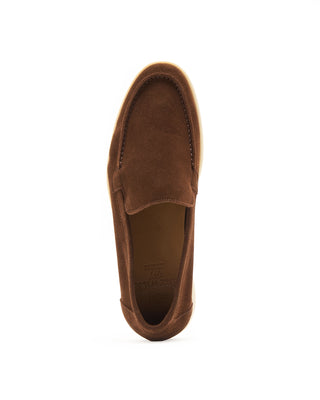 Berwick summer Walkers Suede Rubber Sole Loafers Brown 2 9579