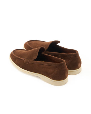 Berwick summer Walkers Suede Rubber Sole Loafers Brown 5 9643