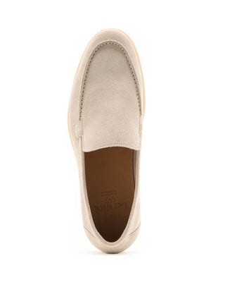 Berwick summer Walkers Suede Rubber Sole Loafers Stone 2 9586