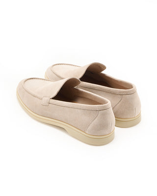 Berwick summer Walkers Suede Rubber Sole Loafers Stone 5 9634