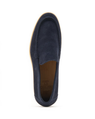 Berwick summer Walkers Suede Rubber Sole Loafers Navy 2 9589