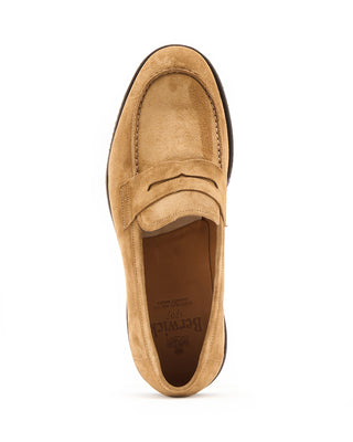 Berwick Sand Suede Rubber Sole Loafers Sand 2 9583