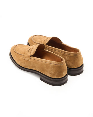 Berwick Sand Suede Rubber Sole Loafers Sand 7 9640