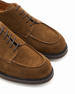 Berwick Snuff Suede Apron Toe Derby Shoe Snuff 10 9644