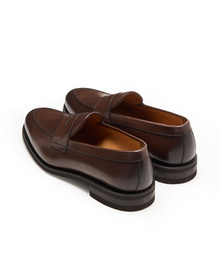 Berwick Dark Brown Rubber Sole Loafers Brown 13 9628