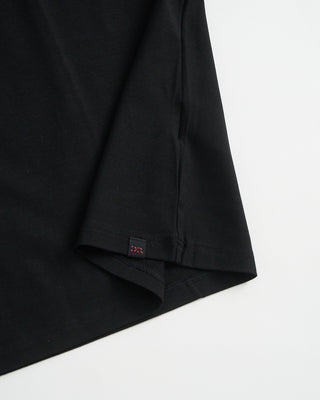 Derek Rose Micro Modal Basel Solid Black Crew Neck T Shirt Black 1 1