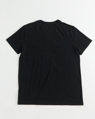 Derek Rose Micro Modal Basel Solid Black Crew Neck T Shirt Black 1 4