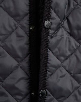 Lavenham Denham Snap Front Diamond Quilted 100G Wadded Hybrid Coat Black 15 2546