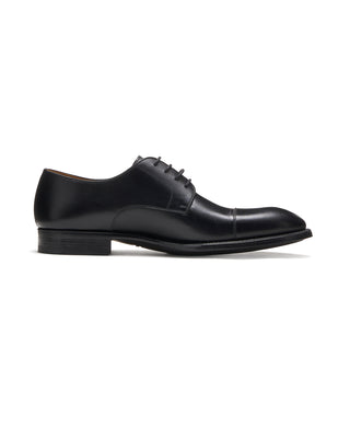 Magnanni Harlan Leather Blucher Cap Toe Dress Shoes Black 1 11365