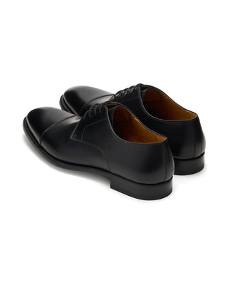 Magnanni Harlan Leather Blucher Cap Toe Dress Shoes Black 5 11422