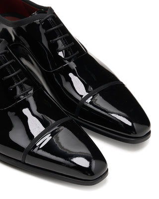 Magnanni Jadiel Patent Leather Formal Toe Cap Oxford Shoes Black 8 11418