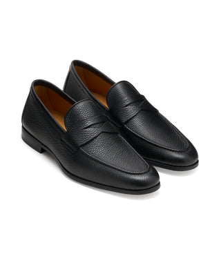 Magnanni Diezma Ii Leather Penny Loafers Black 5 11419