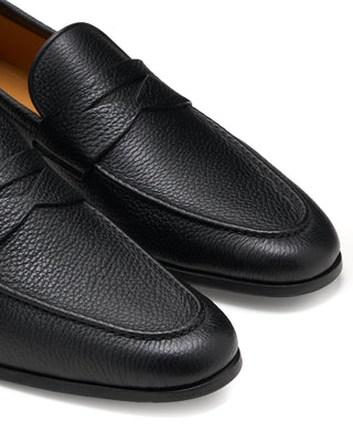 Magnanni Diezma Ii Leather Penny Loafers Black 6 11420