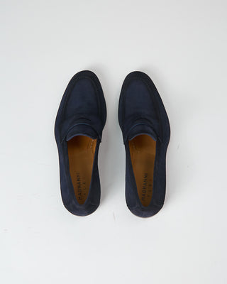 Magnanni Delos Navy Flex Sole Suede Loafers Navy 749