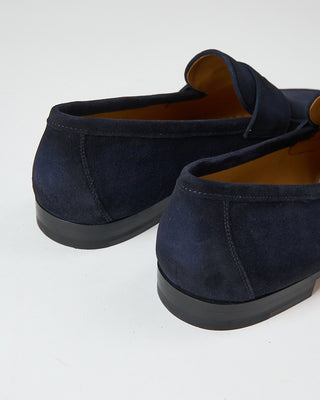Magnanni Delos Navy Flex Sole Suede Loafers Navy 750
