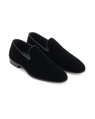 Magnanni Jareth Velours Formal Slippers Black 7 11399