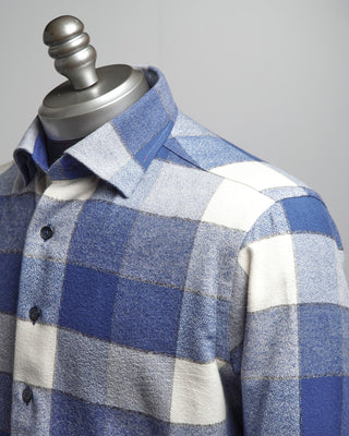Blazer For Men by Royal Shirt Mammoth Flannel Cotton Buffalo Check Shirt Denim  1