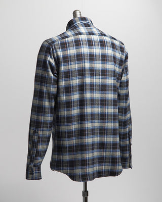 Blazer For Men by Royal Shirt Mammoth Flannel Cotton Tartan Check Shirt Blue  Black 