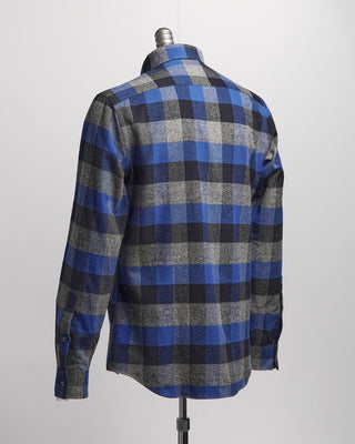 Blazer For Men by Royal Shirt Mammoth Flannel Cotton Buffalo Check Shirt Blue 