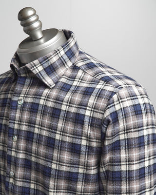 Blazer For Men by Royal Shirt Mammoth Flannel Cotton Tartan Check Shirt Blue  Black  3