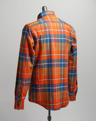 Blazer For Men by Royal Shirt Mammoth Flannel Cotton Check Shirt Orange 